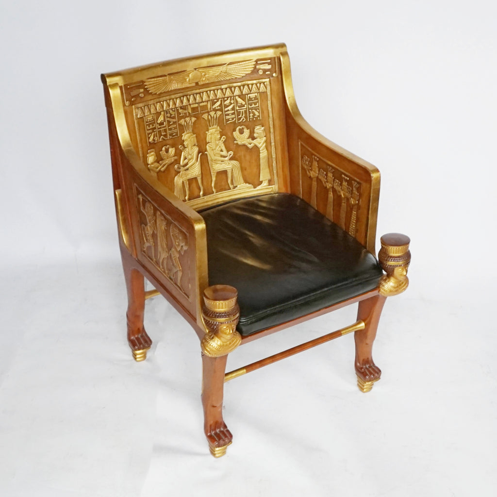 Mid-Century Egyptian Style Chairs Based on 18th Dynasty Throne - Jeroen Markies Art Deco