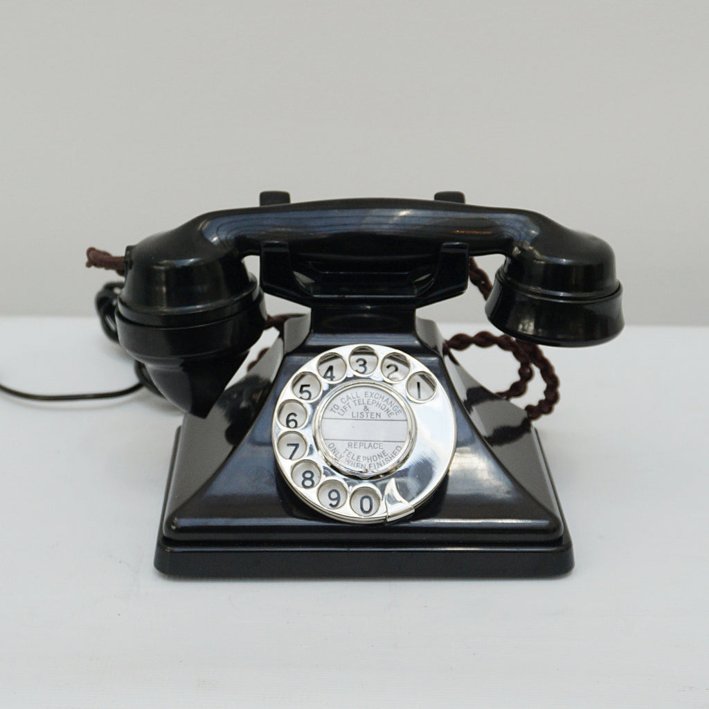 Original GPO Model 162F Black Bakelite Art Deco Telephone 1934 - Jeroen Markies Art Deco