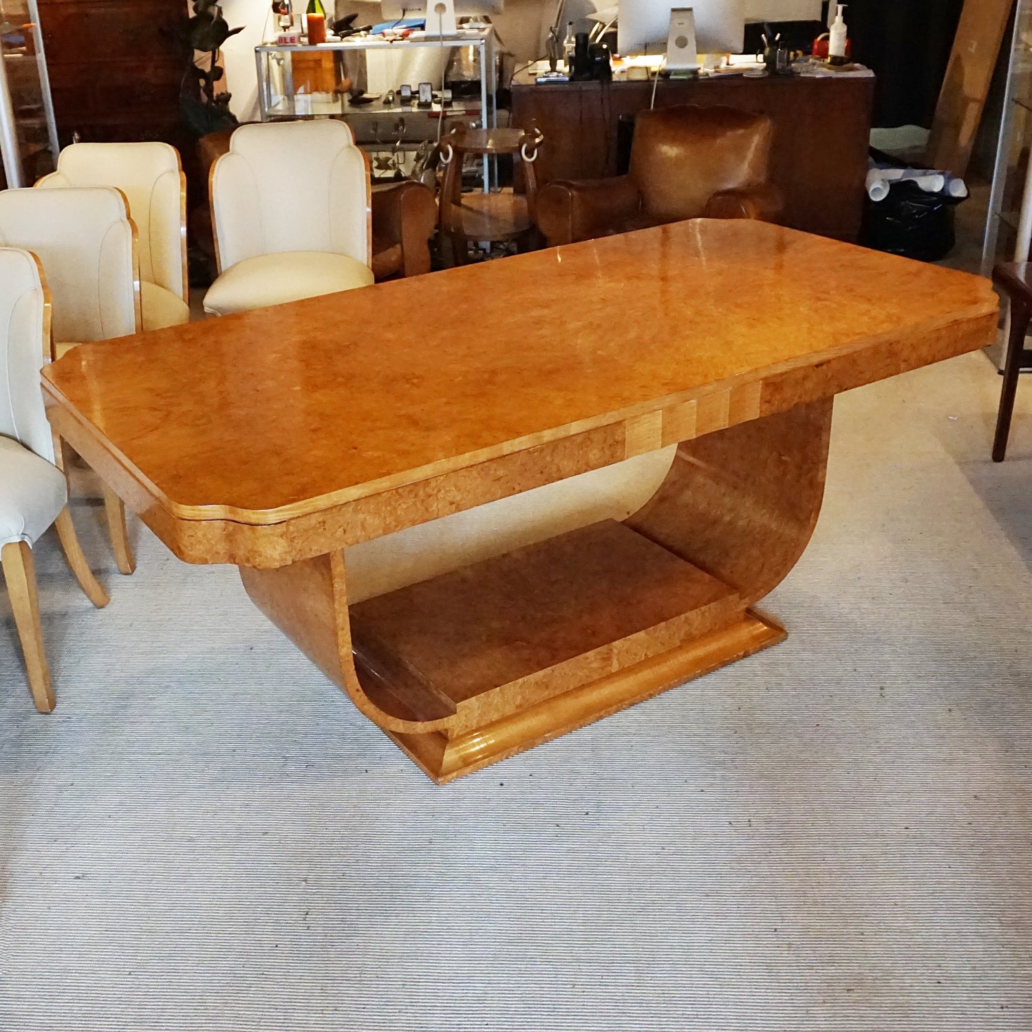 Art Deco 6 Seat Dining Suite by Harry & Lou Epstein English, Circa 1930  Jeroen Markies Art Deco