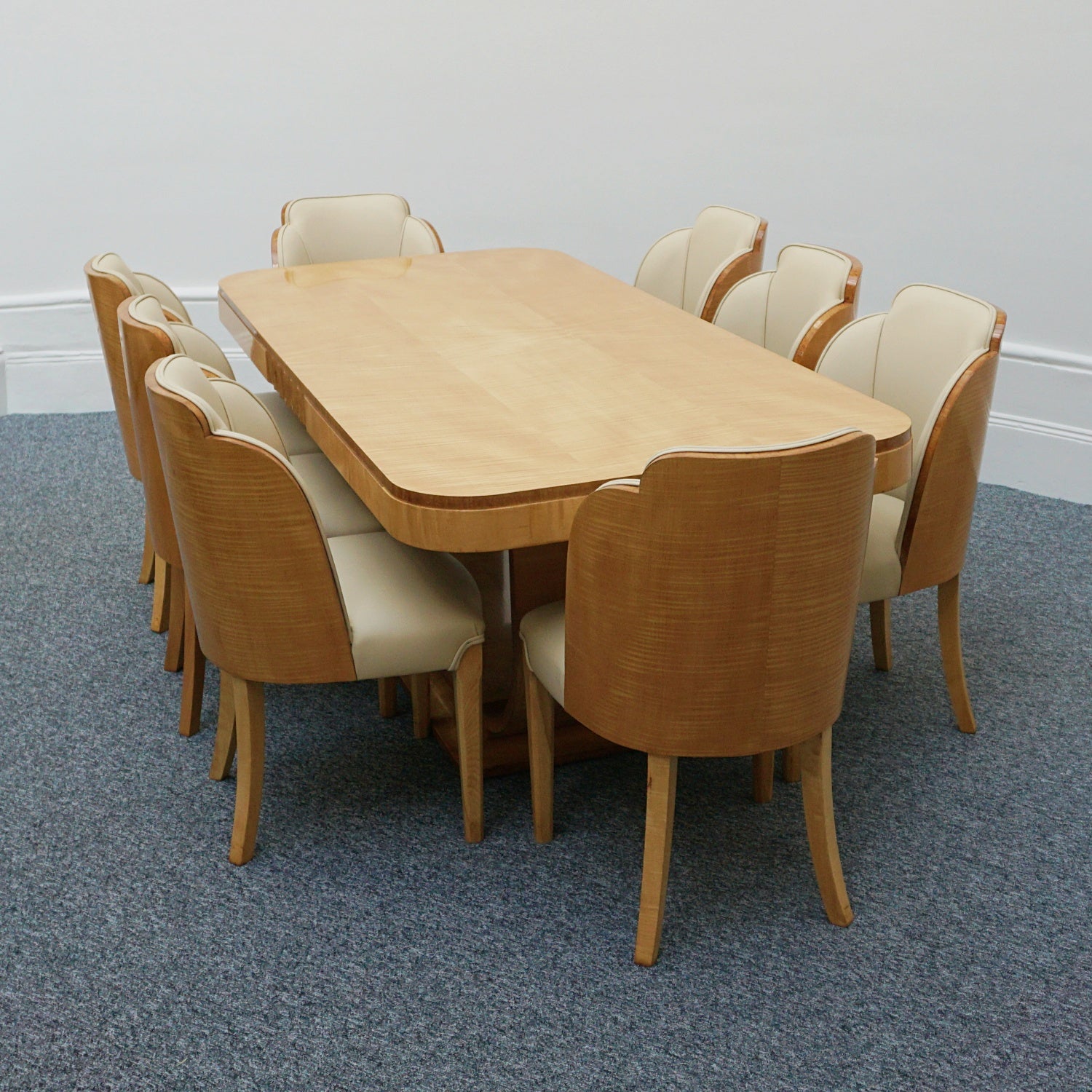 Art Deco Eight Seat Dining Suite 8 seater dining suite by Harry & Lou Epstein Art Deco Original - Jeroen Markies Art Deco