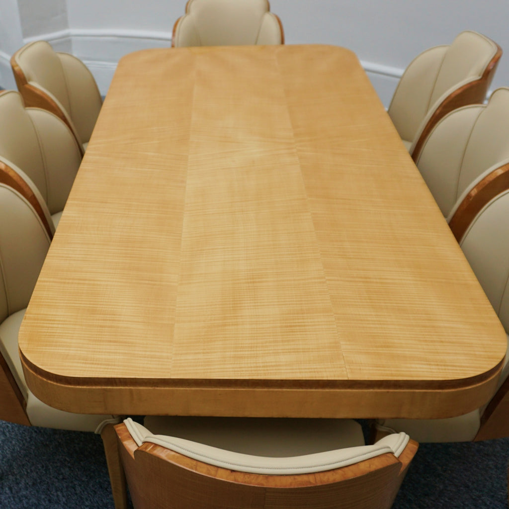 Art Deco Eight Seat Dining Suite 8 seater dining suite by Harry & Lou Epstein Art Deco Original - Jeroen Markies Art Deco