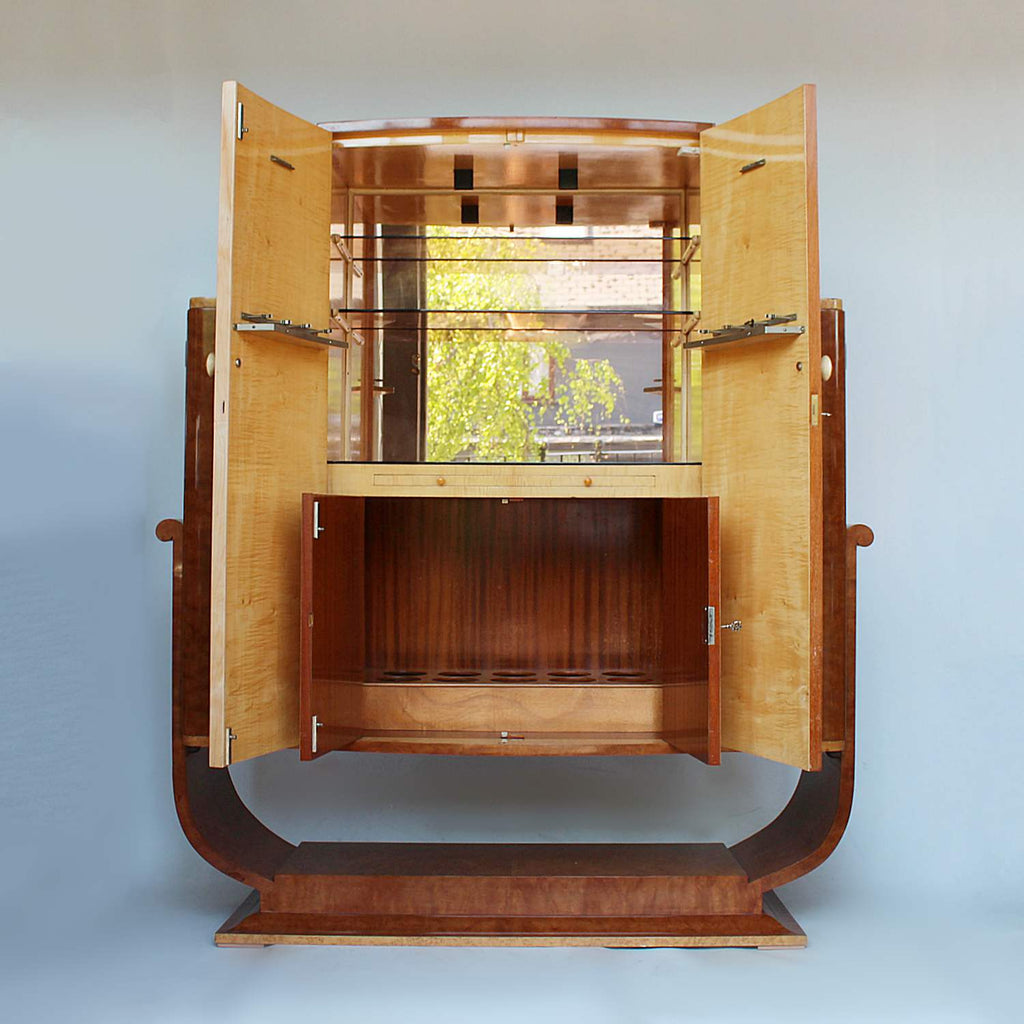 Harry & Lou Epstein Art Deco Cocktail Cabinet - Vintage Cocktail Cabinets -  Jeroen Markies Art Deco 