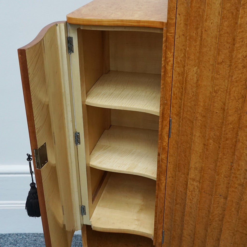 Vintage Art Deco Walnut Cocktail Bar Cabinet Drinks - Jeroen Markies Art Deco