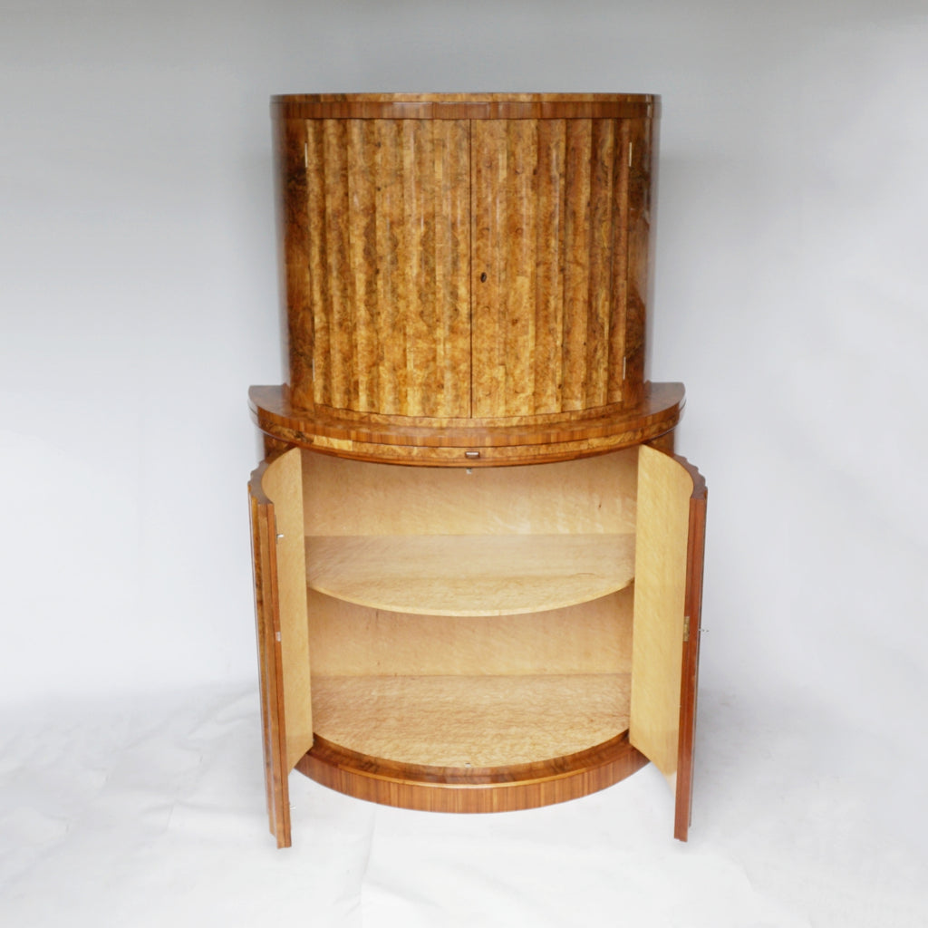 Art Deco Cocktail Cabinet by Harry & Lou Epstein English Circa 1930 Drinks Cabinet Jeroen Markies Art Deco