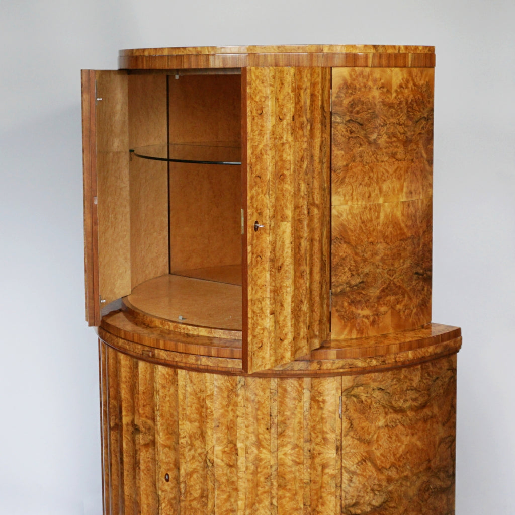 Art Deco Cocktail Cabinet by Harry & Lou Epstein English Circa 1930 Drinks Cabinet Jeroen Markies Art Deco