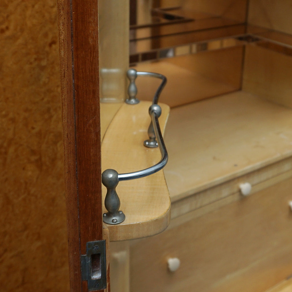 Vintage Art Deco Walnut Cocktail Bar Cabinet Drinks - Jeroen Markies Art Deco