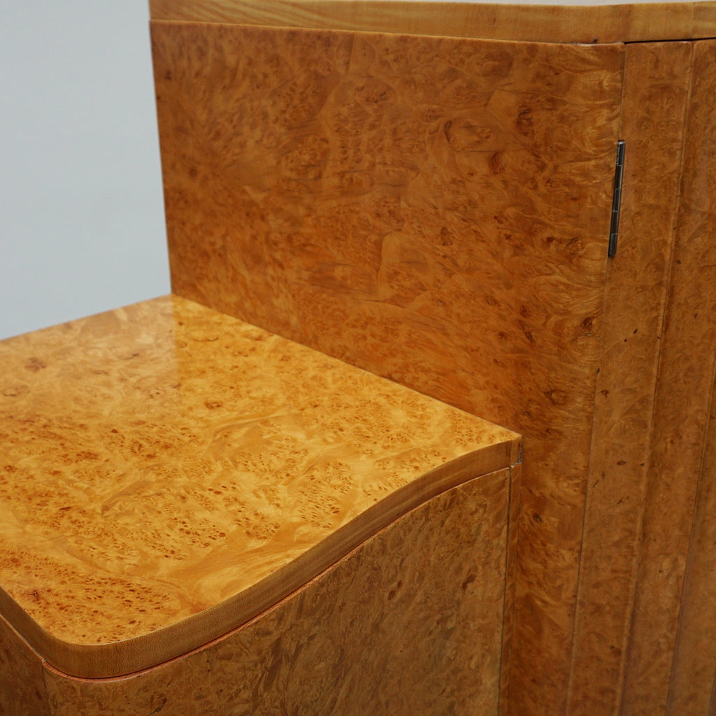 Vintage Art Deco Walnut Cocktail Bar Cabinet Drinks - Jeroen Markies Art Deco