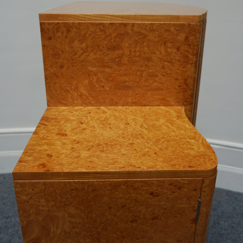 Vintage Art Deco Walnut Cocktail Bar Cabinet Drinks - Jeroen Markies Art Deco