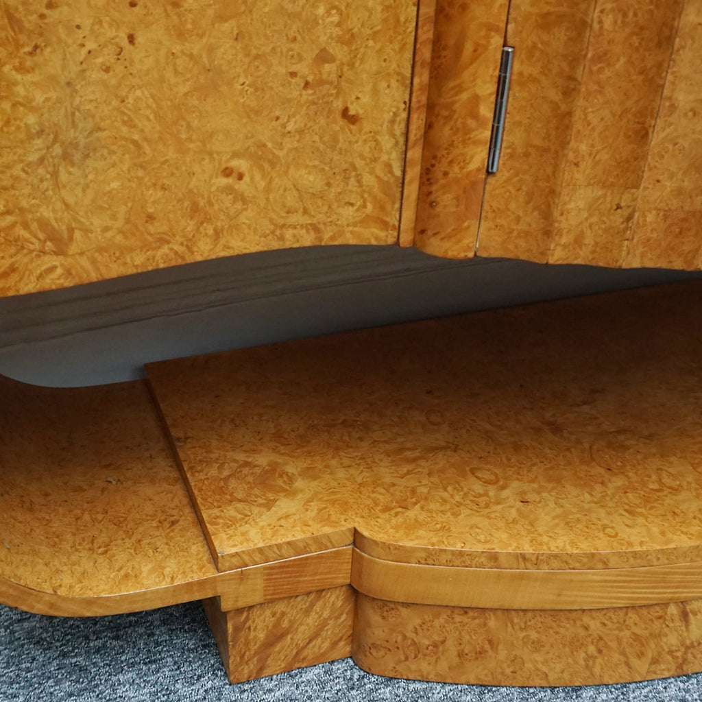 Vintage Art Deco Walnut Cocktail Bar Cabinet Drinks - Jeroen Markies Art Deco