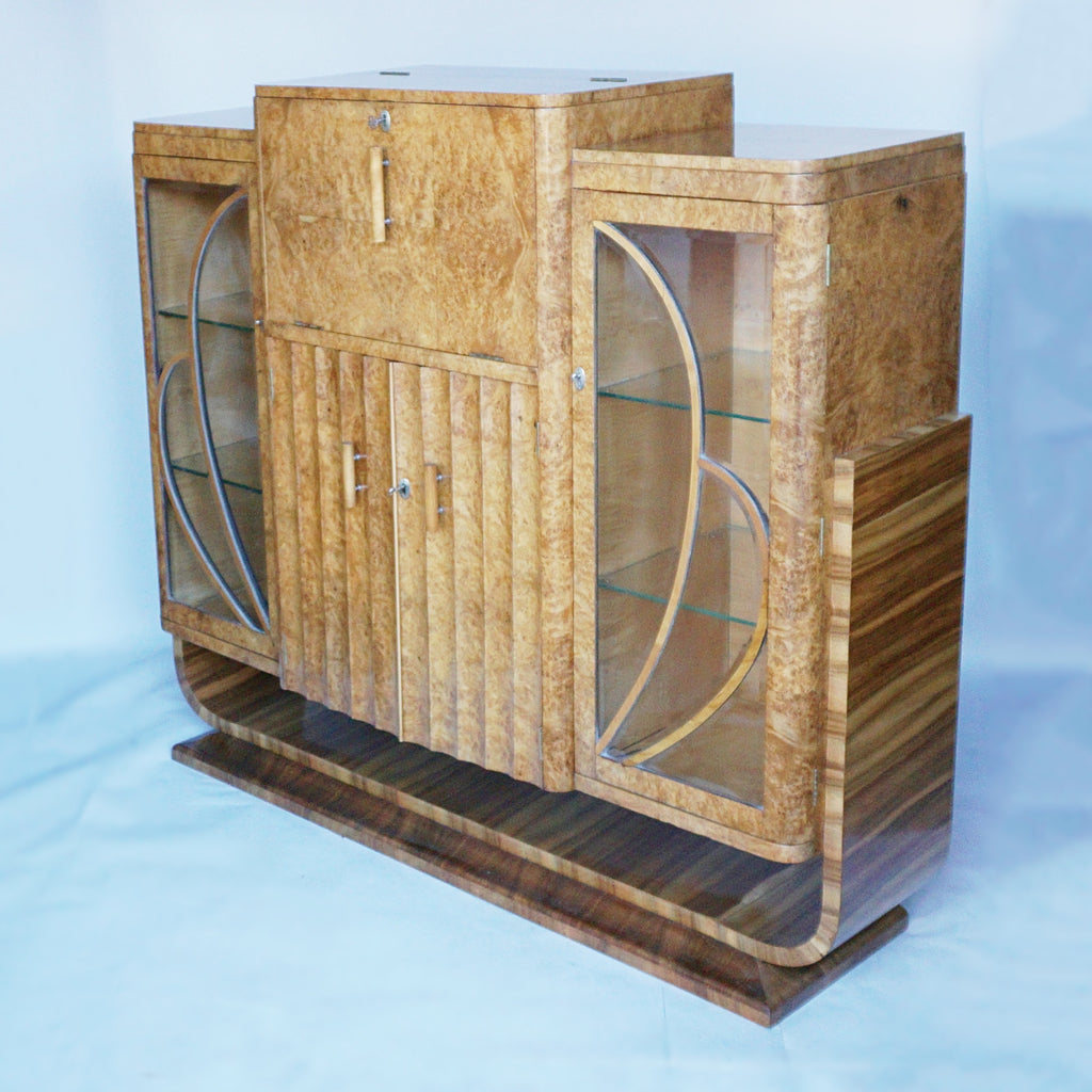 Art Deco Cocktail Cabinet by Harry & Lou Epstein - Vintage Cocktail Cabinet - Jeroen Markies Art Deco