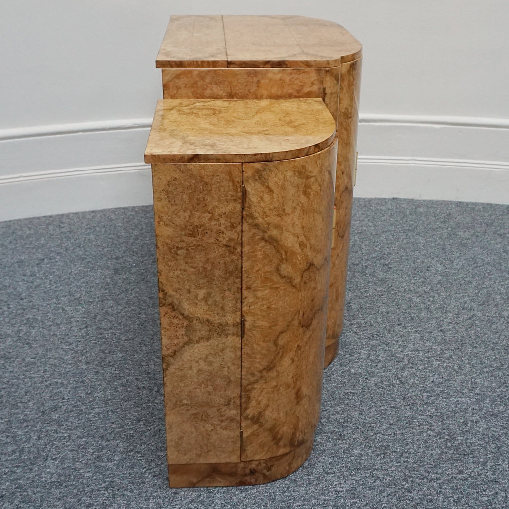 Harry & Lou Epstein Cocktail Sideboard English Circa 1935-Burr Walnut-Art-Deco-Cocktail-Bar-Jeroen Markies Art Deco