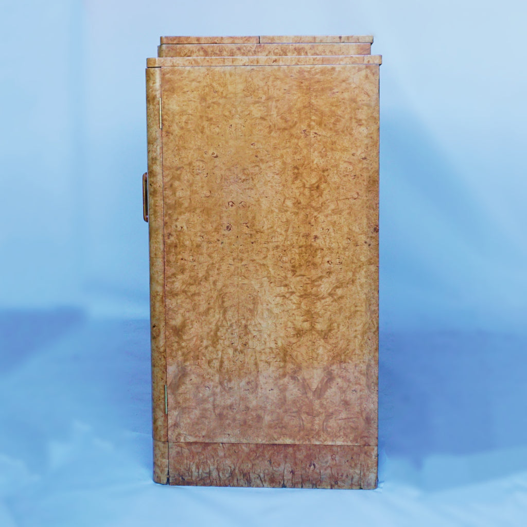 Art Deco Cocktail Sideboard by Harry & Lou Epstein, Burr Walnut Veneered throughout. Jeroen Markies Art Deco