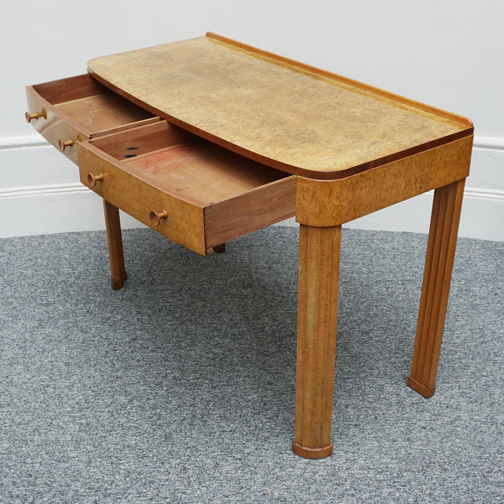 A Vintage Art Deco Burr Walnut Console Table by Harry & Lou Epstein English 1930's - Jeroen Markies Art Deco
