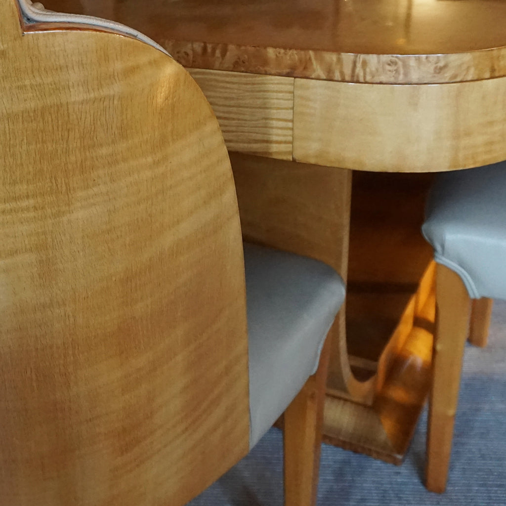 Harry & Lou Epstein Art Deco Six Seat Dining Suite Art Deco 1930's - Jeroen Markies Art Deco