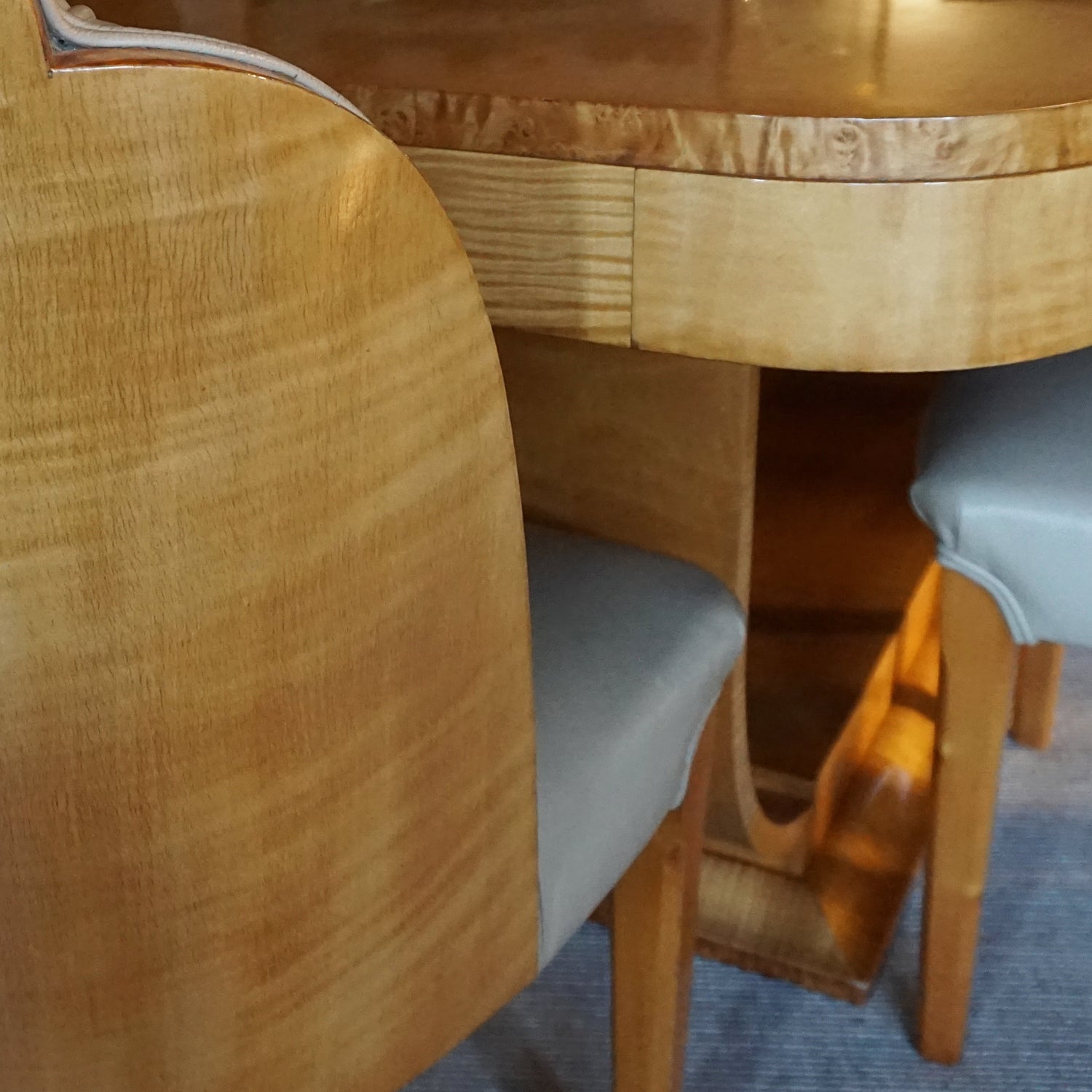 Harry & Lou Epstein Art Deco Six Seat Dining Suite Art Deco 1930's - Jeroen Markies Art Deco