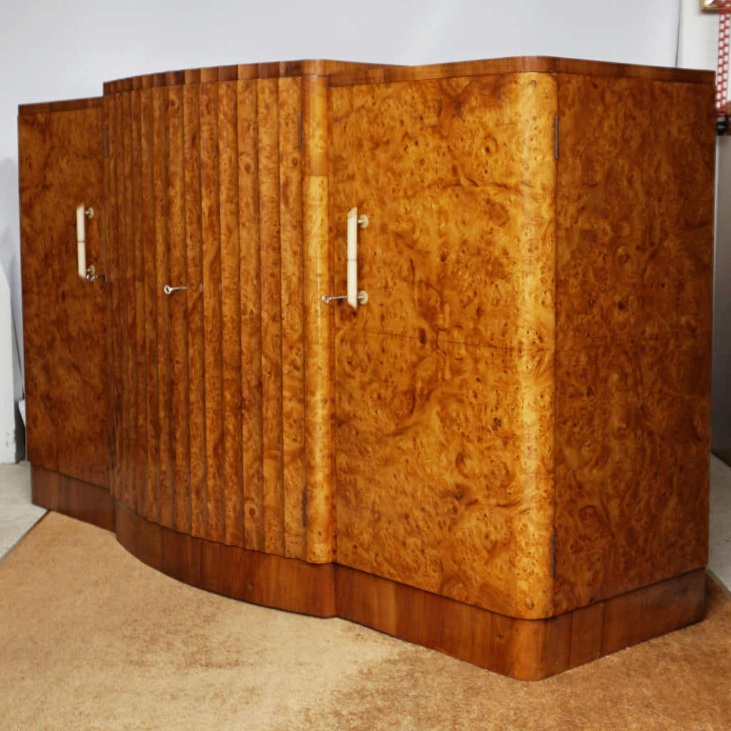 Art Deco Sideboard - Burr Walnut - Harry & Lou Epstein - Jeroen Markies Art Deco