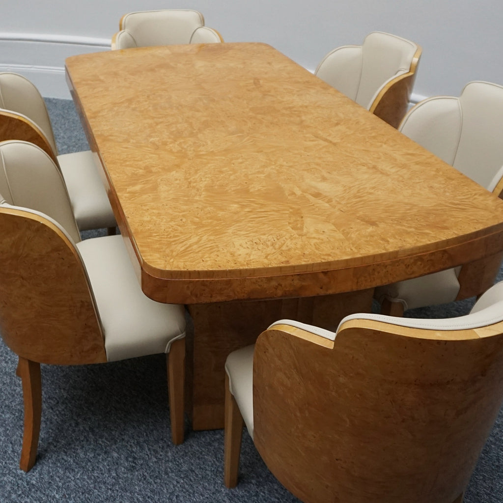 Art Deco Six Seat Dining Suite by Harry & Lou Epstein English, Circa 1930 - Jeroen Markies Art Deco