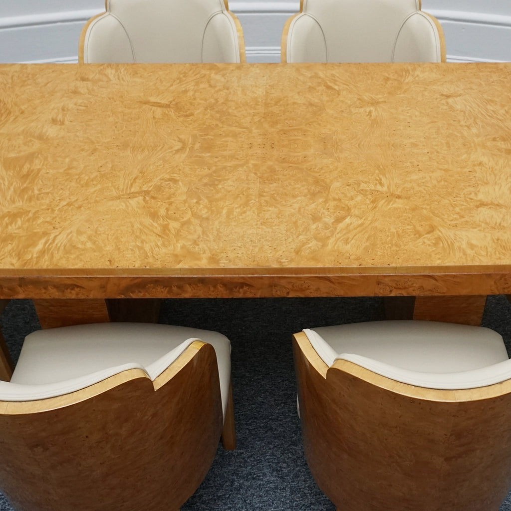 Art Deco Six Seat Dining Suite by Harry & Lou Epstein English, Circa 1930 - Jeroen Markies Art Deco