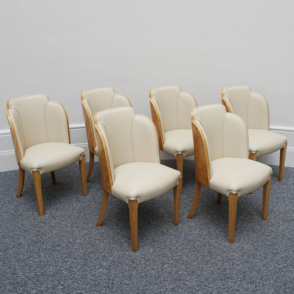 Art Deco Six Seat Dining Suite by Harry & Lou Epstein English, Circa 1930 - Jeroen Markies Art Deco