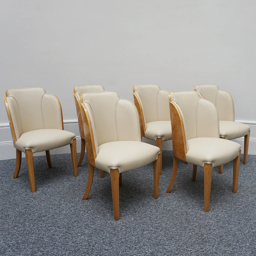 Art Deco Six Seat Dining Suite by Harry & Lou Epstein English, Circa 1930 - Jeroen Markies Art Deco