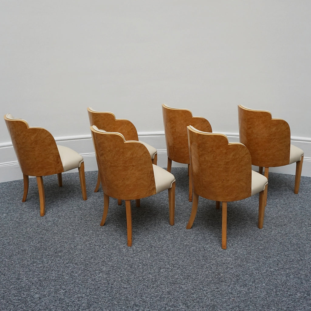 Art Deco Six Seat Dining Suite by Harry & Lou Epstein English, Circa 1930 - Jeroen Markies Art Deco