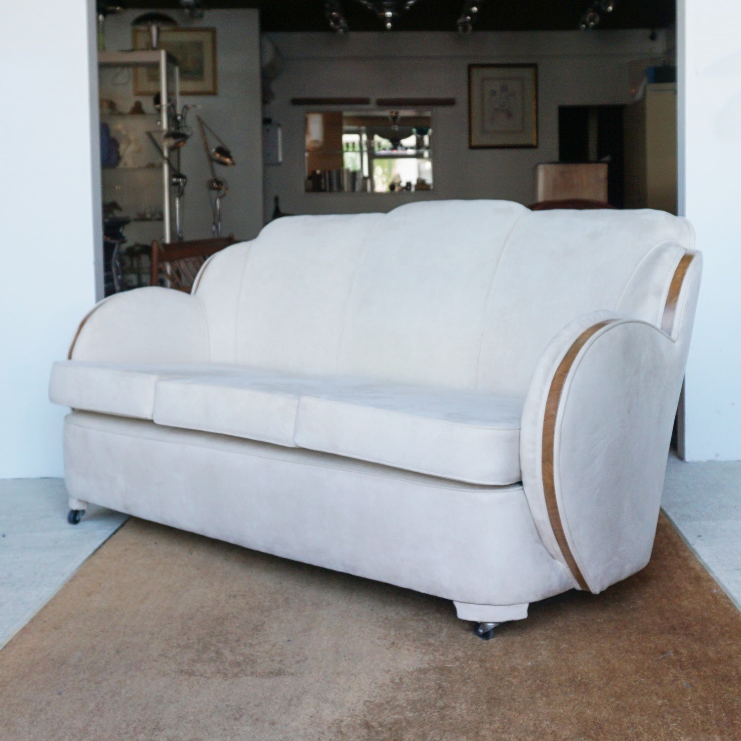 Art Deco Cloud Three Seat Sofa by Harry & Lou Epstein Circa 1930 - Jeroen Markies Art Deco