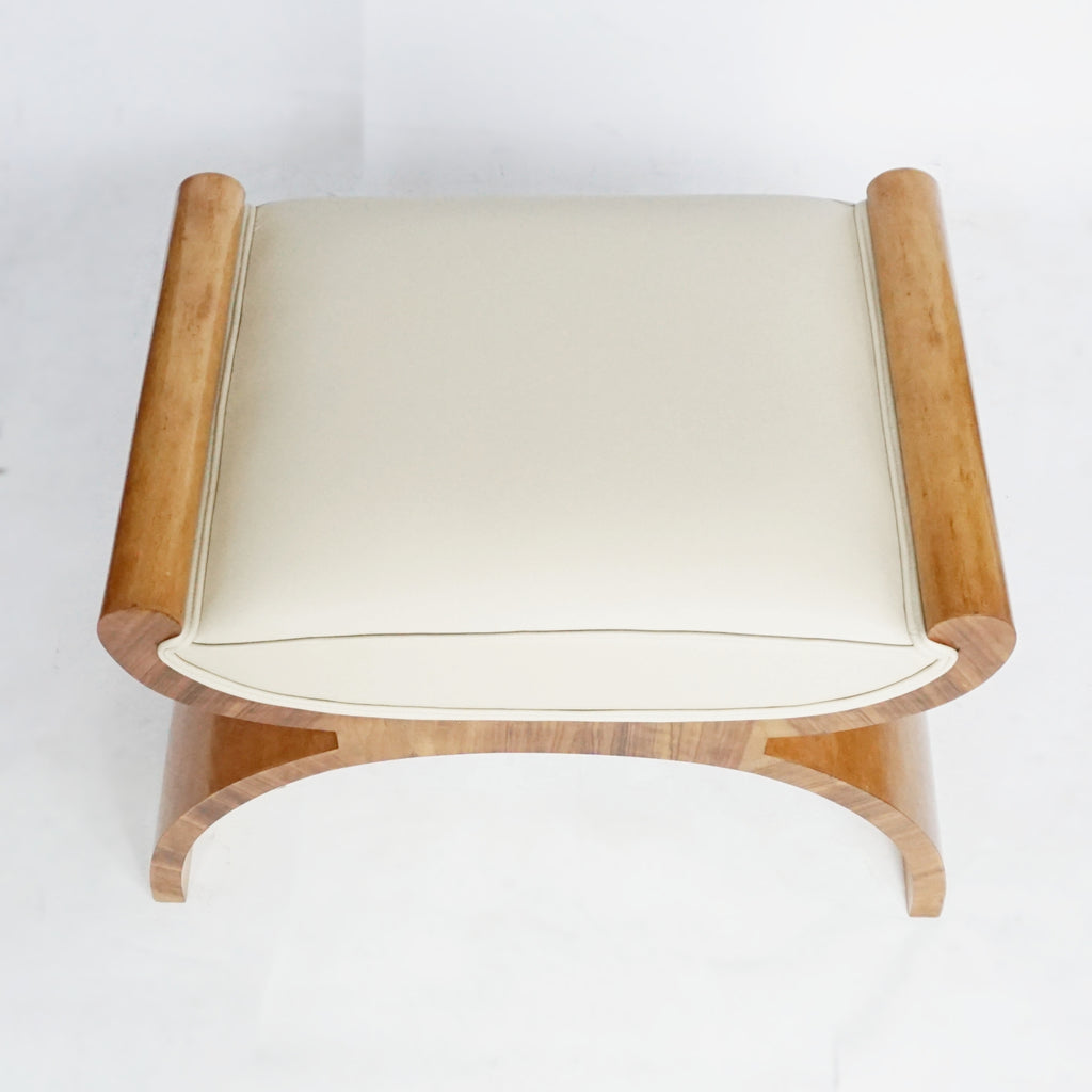 Art Deco X-Framed Stool by Harry & Lou Epstein - Jeroen Markies Art Deco