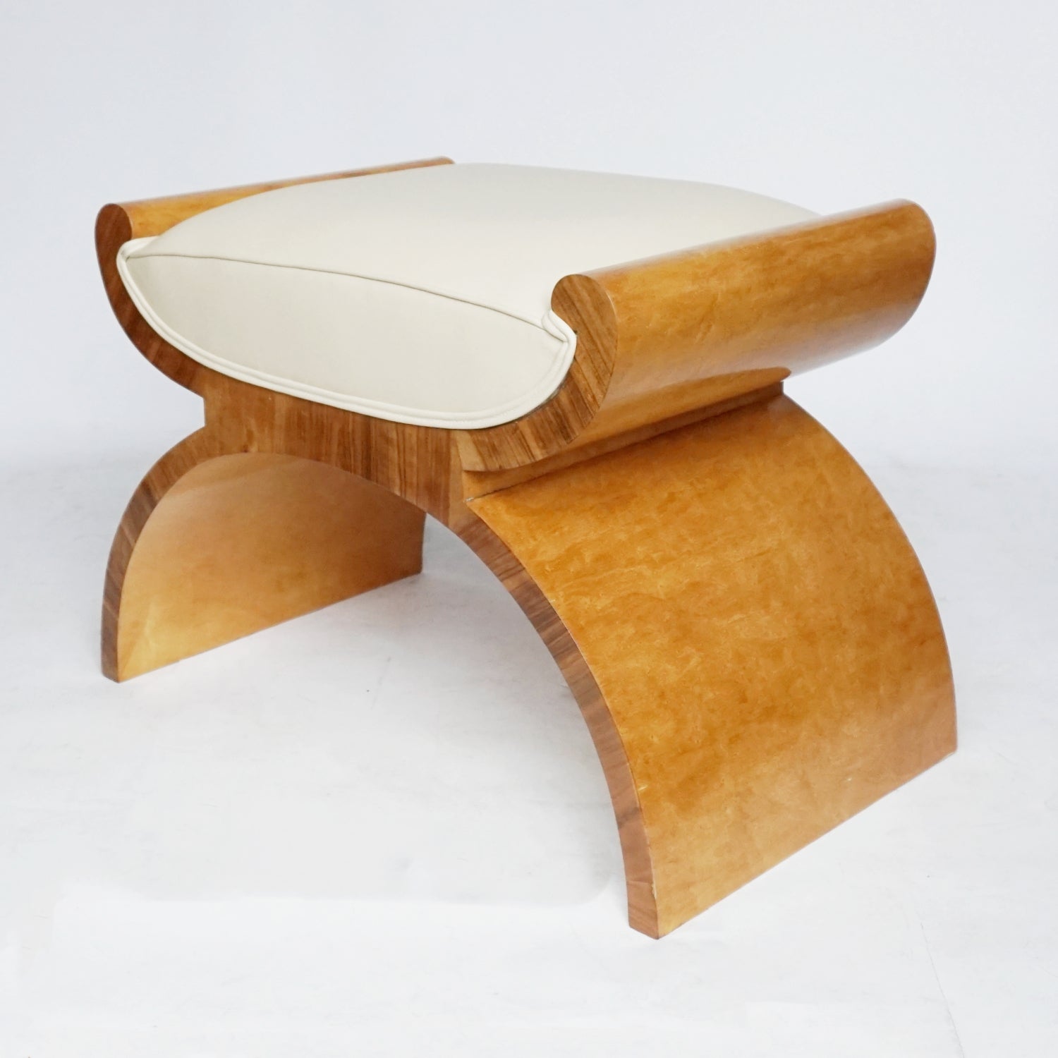Art Deco X-Framed Stool by Harry & Lou Epstein - Jeroen Markies Art Deco