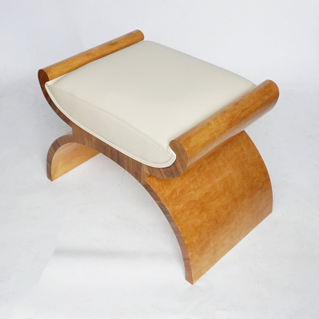 Art Deco X-Framed Stool by Harry & Lou Epstein - Jeroen Markies Art Deco