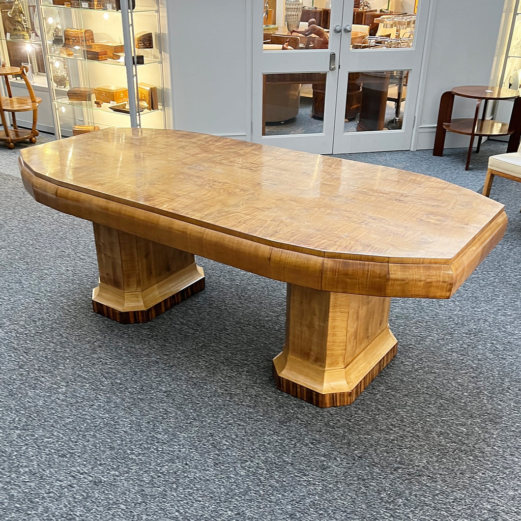 Vintage 1930's Art Deco 8 Seater Dining Suite-Burr walnut -Maurice Adams- Jeroen Markies Art Deco