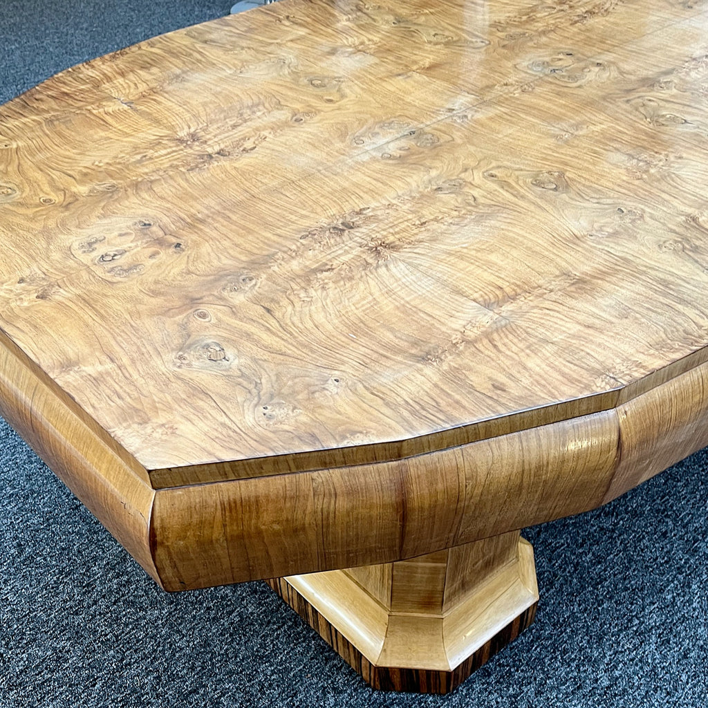Vintage 1930's Art Deco 8 Seater Dining Suite-Burr walnut -Maurice Adams- Jeroen Markies Art Deco