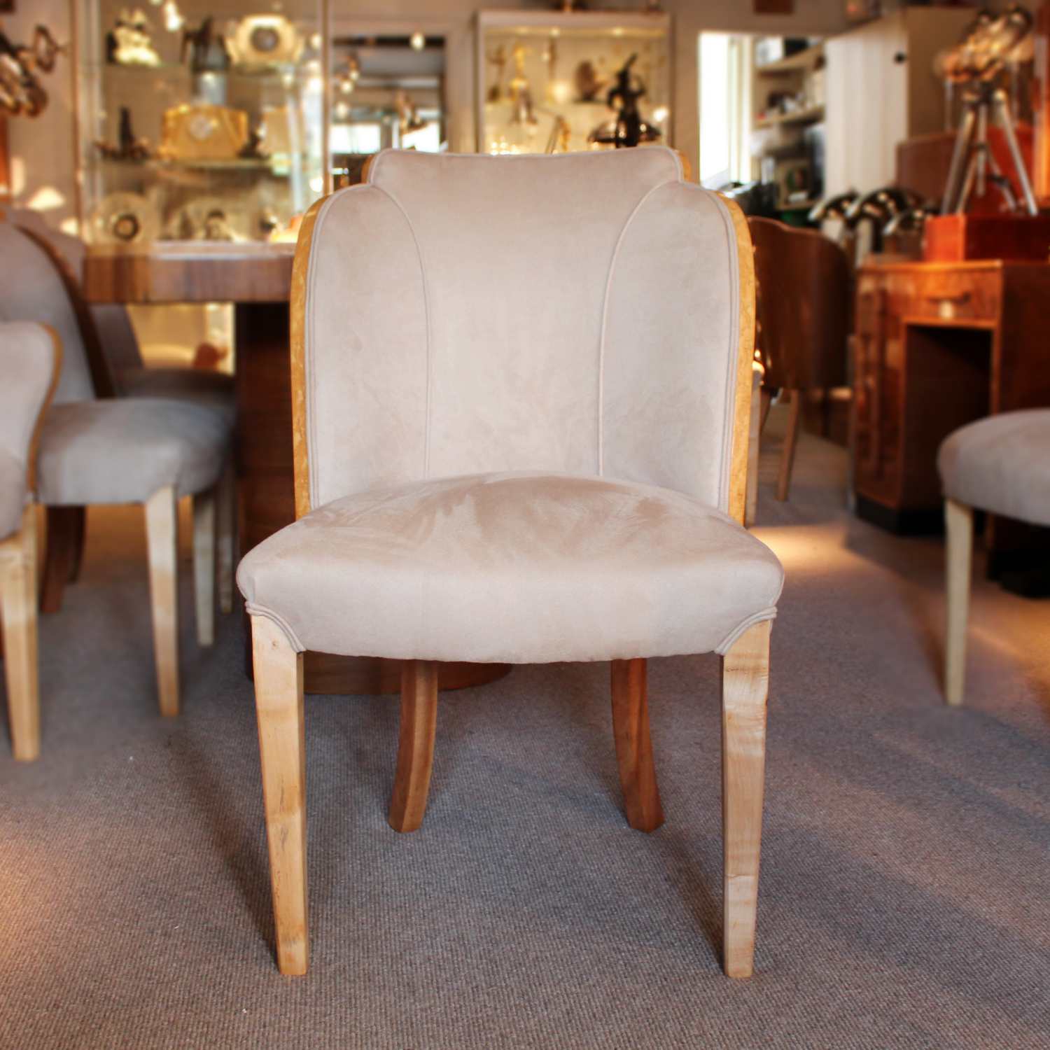 Art Deco 6 seat dining suite by Harry & Lou Epstein circa 1930 at Jeroen Markies