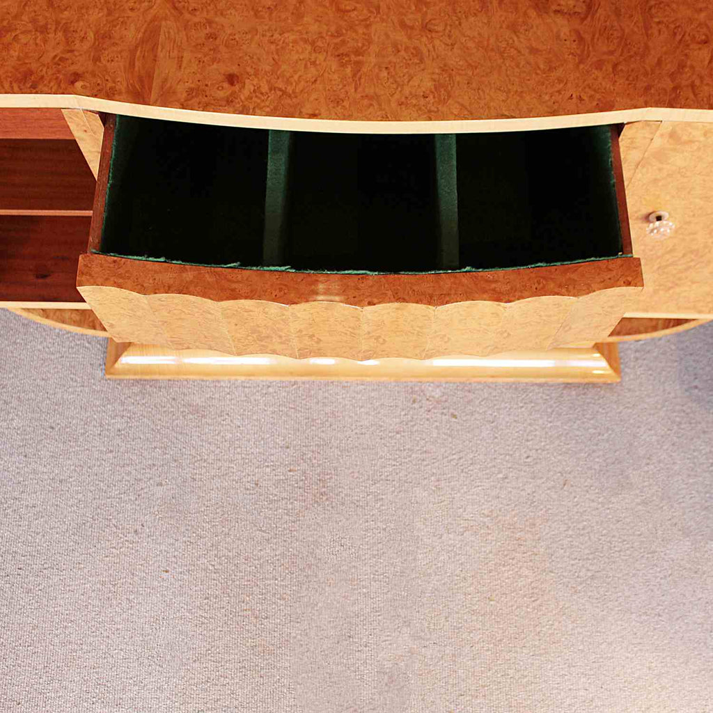 Epstein Art Deco sideboard in burr walnut circa 1930