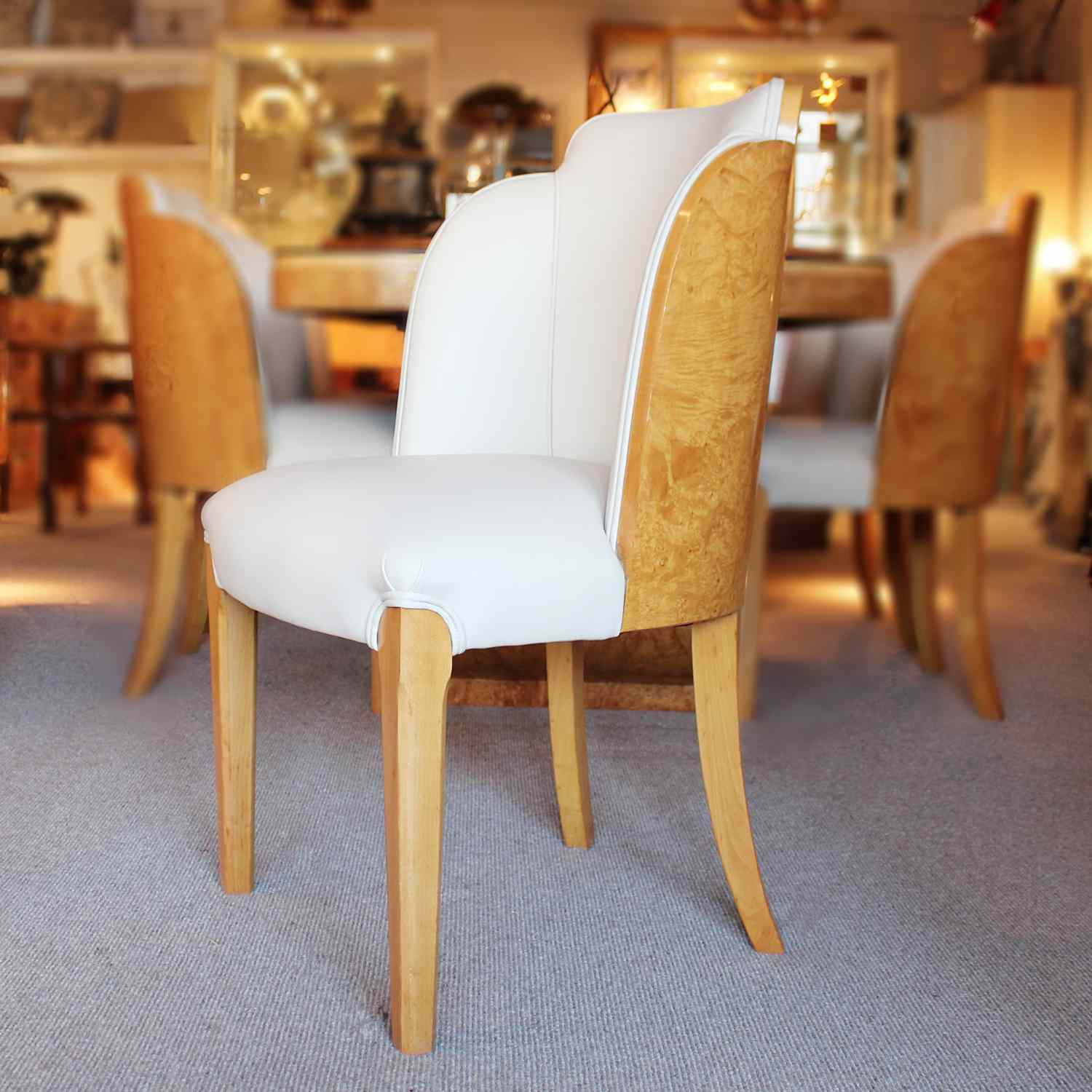 Epstein Art Deco dining table and chairs
