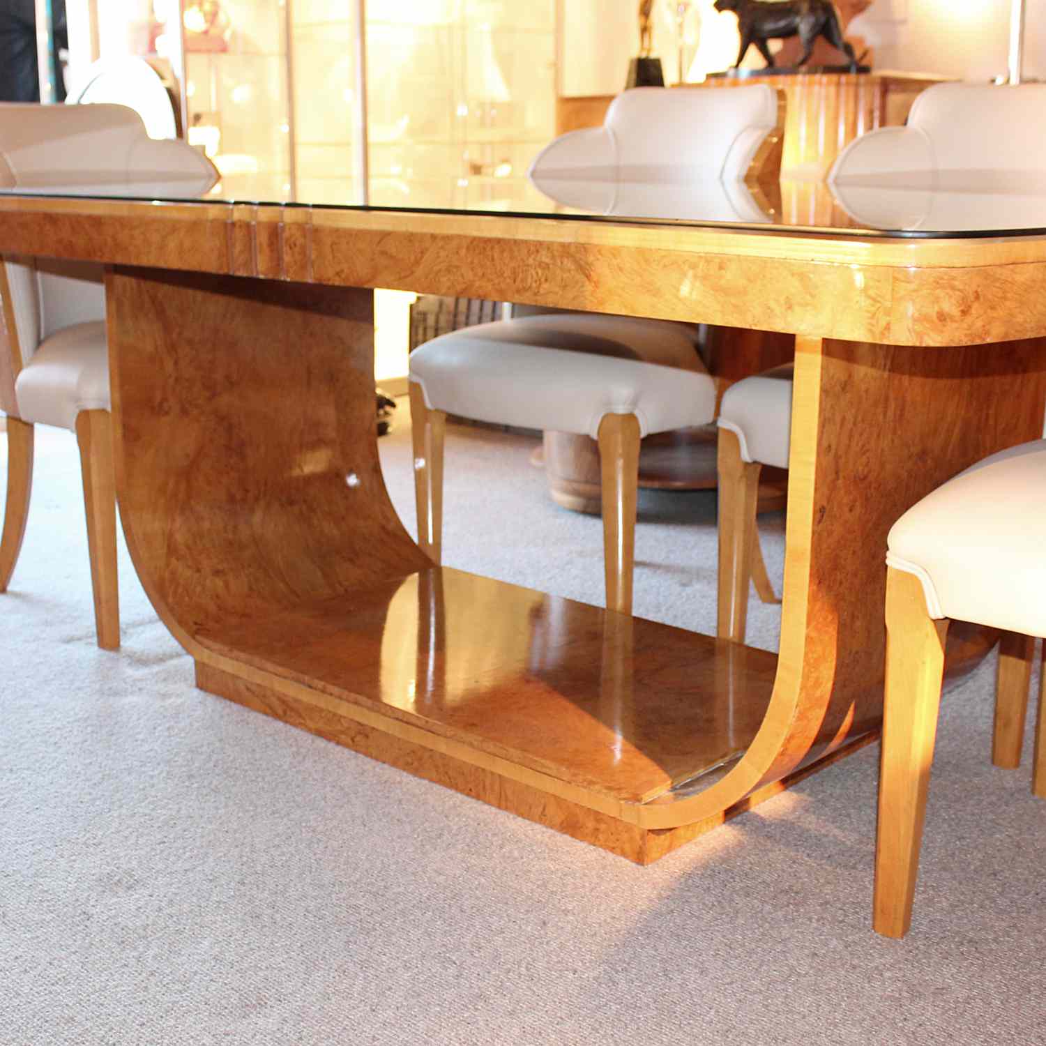 Epstein Art Deco dining table and chairs