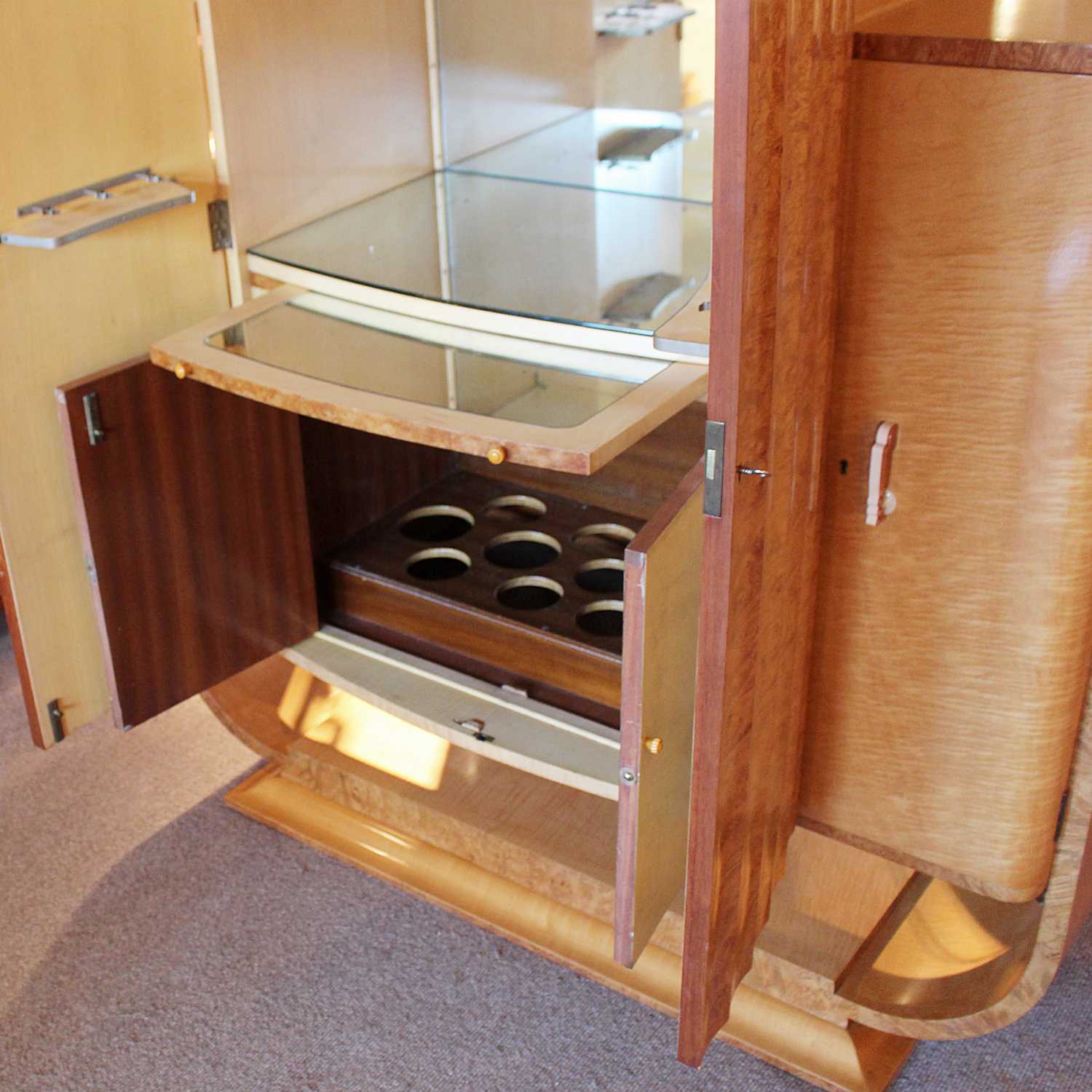 Art Deco cocktail cabinet by Harry & Lou Epstein circa 1930