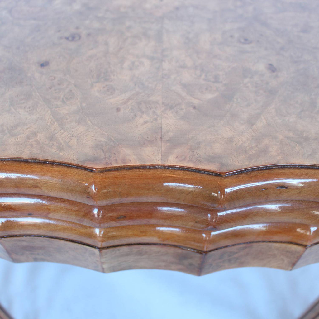 Epstein Art Deco nest of tables in burr walnut circa 1930 at Jeroen Markies