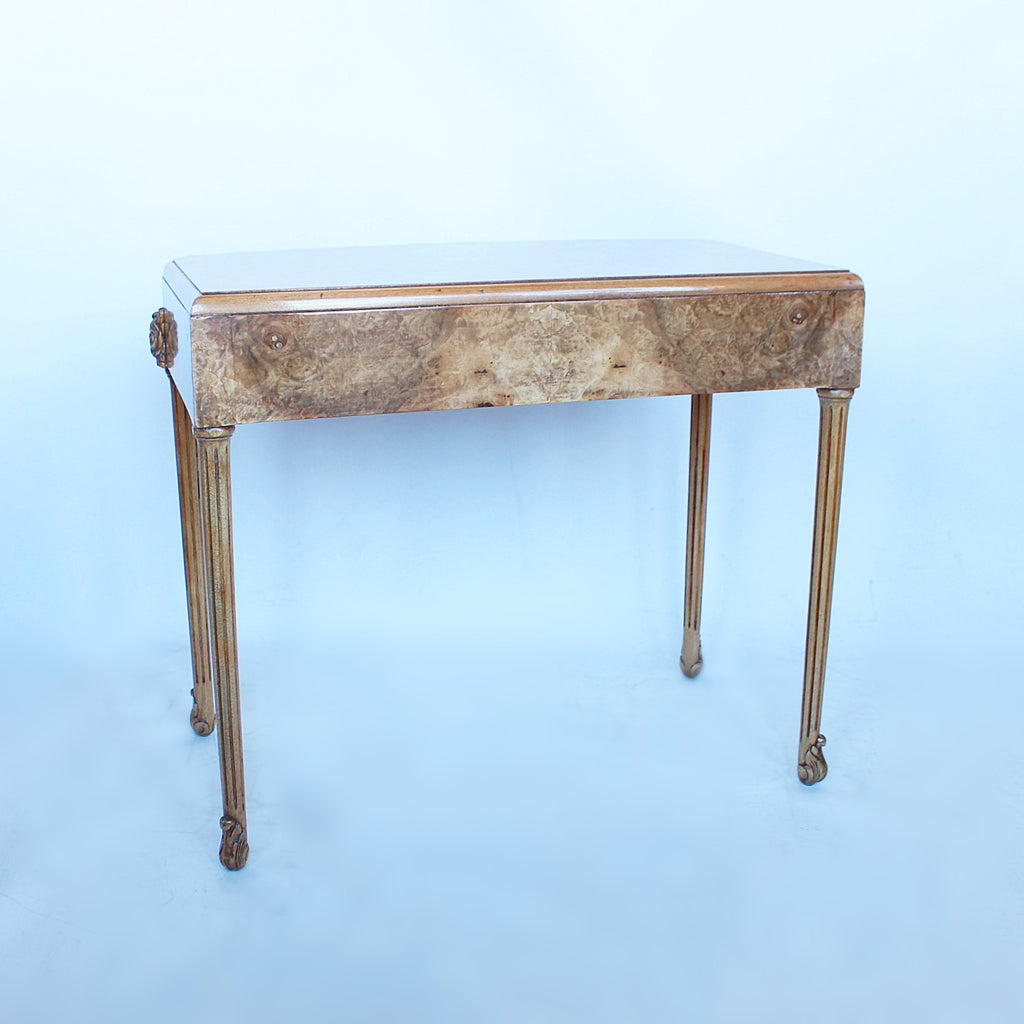 Epstein Art Deco nest of tables in burr walnut circa 1930 at Jeroen Markies