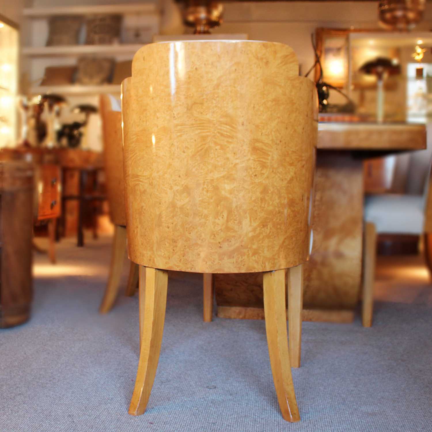 Epstein Art Deco dining table and chairs