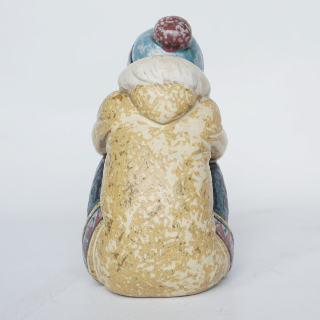 Pensive Eskimo Boy Pottery Figurine by Francisco Catalá for Lladró - Jeroen Markies Art Deco