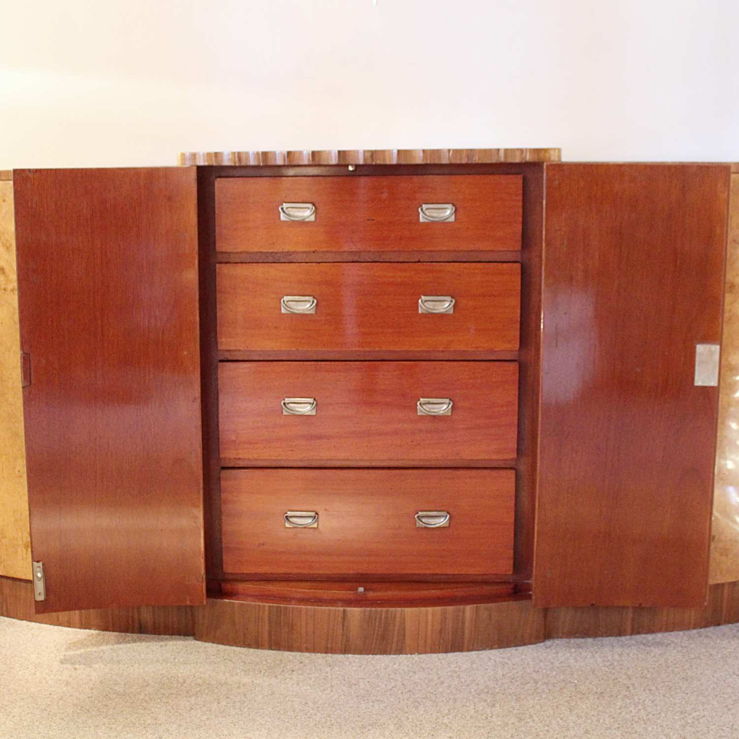 Epstein Art Deco sideboard in walnut circa 1930