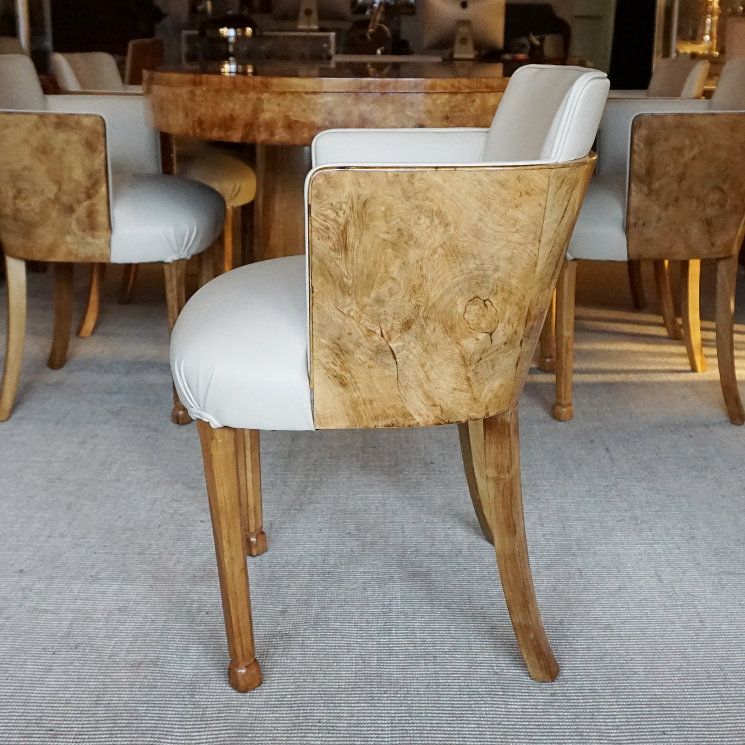 Art Deco Dining Suite by Maple & Co Vintage 6 Seat Dining Suite - Jeroen Markies Art Deco