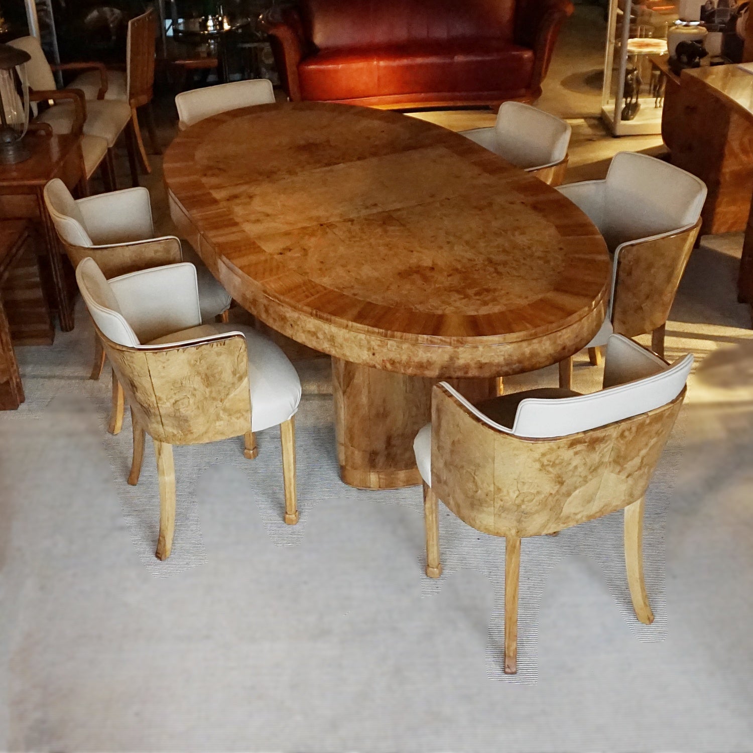 Art Deco Dining Suite by Maple & Co Vintage 6 Seat Dining Suite - Jeroen Markies Art Deco