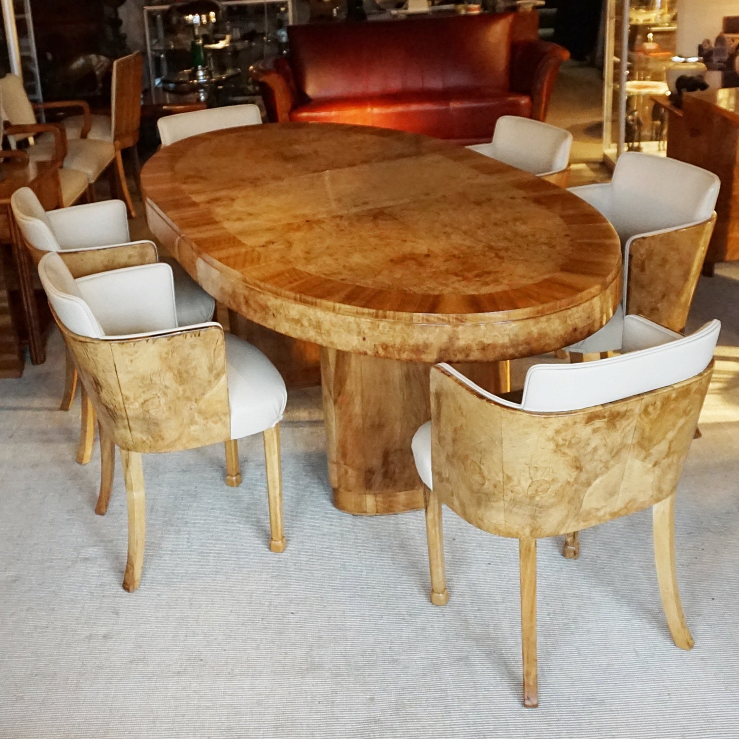 Art Deco Dining Suite by Maple & Co Vintage 6 Seat Dining Suite - Jeroen Markies Art Deco