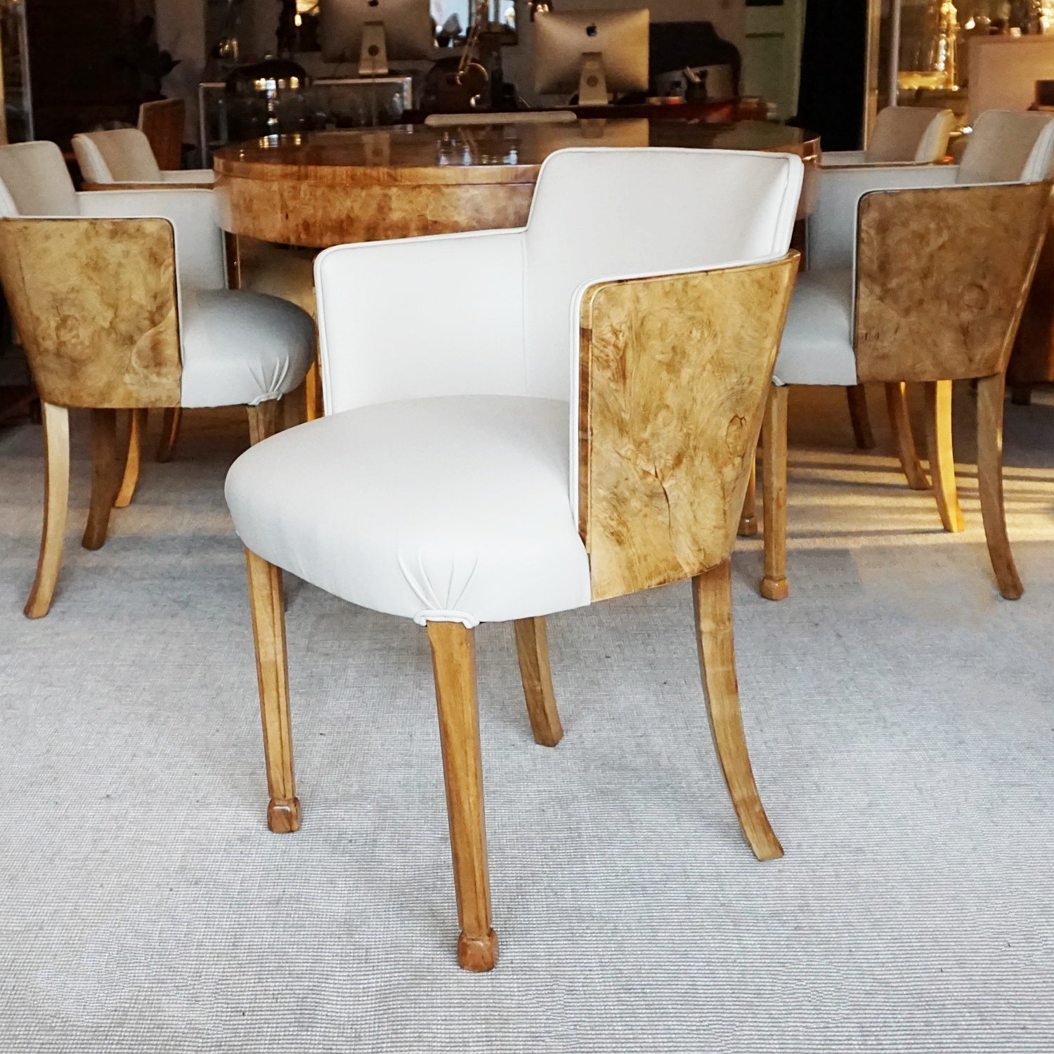 Art Deco Dining Suite by Maple & Co Vintage 6 Seat Dining Suite - Jeroen Markies Art Deco