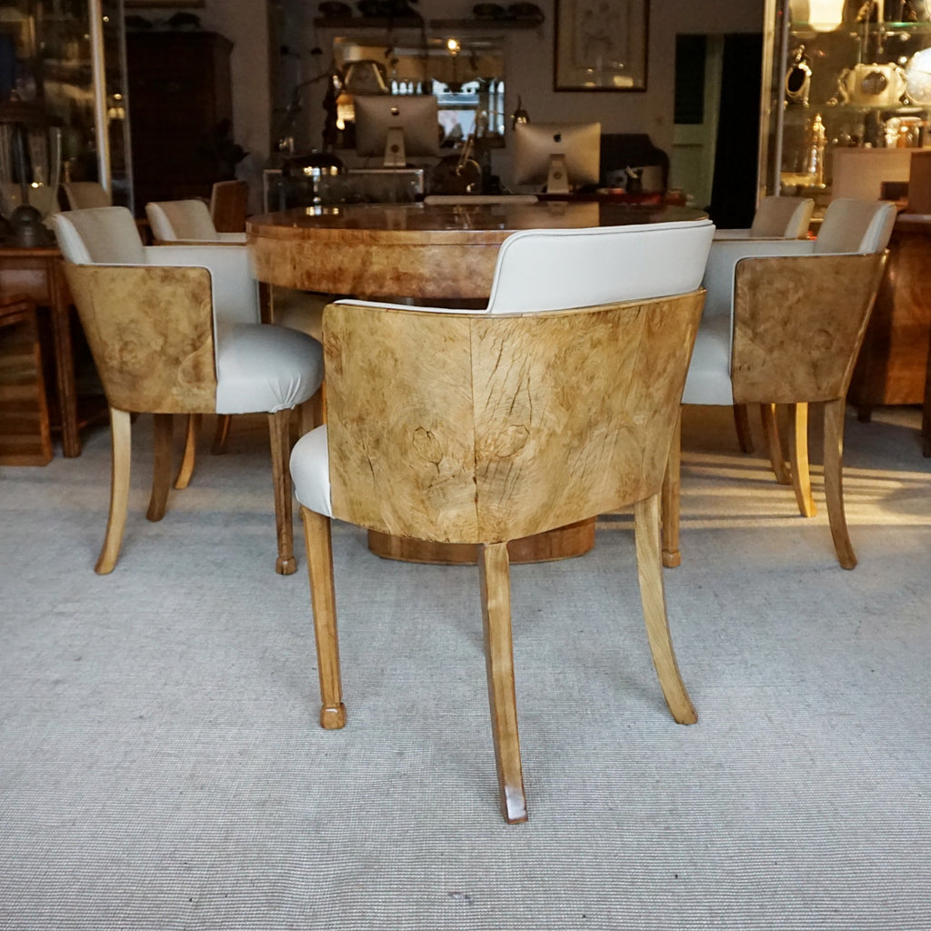 Art Deco Dining Suite by Maple & Co Vintage 6 Seat Dining Suite - Jeroen Markies Art Deco