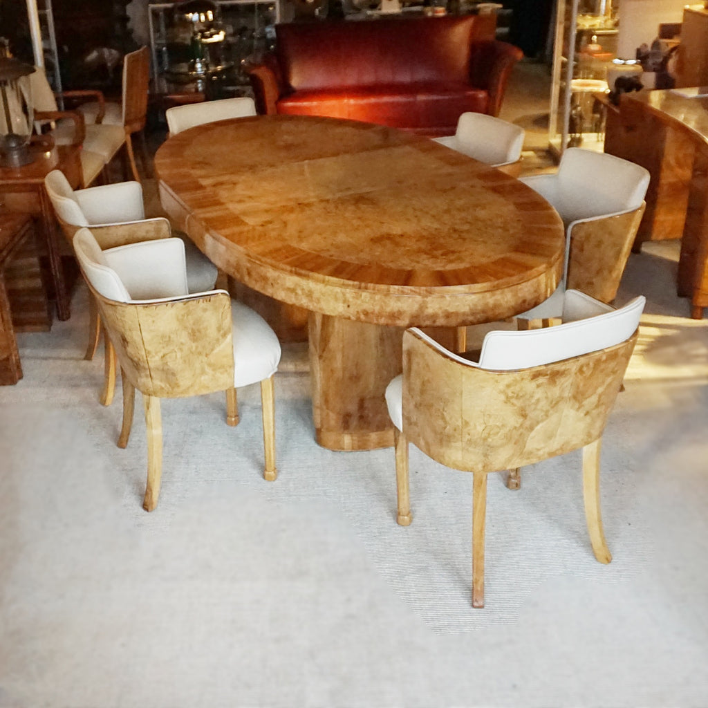 Art Deco Dining Suite by Maple & Co Vintage 6 Seat Dining Suite - Jeroen Markies Art Deco
