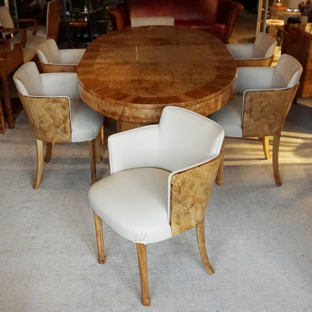 Art Deco Dining Suite by Maple & Co Vintage 6 Seat Dining Suite - Jeroen Markies Art Deco