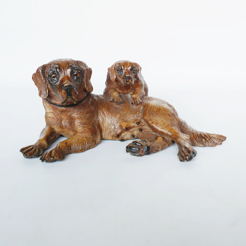 Black Forest Dog Group Swiss Circa 1900 Jeroen Markies Art Deco 
