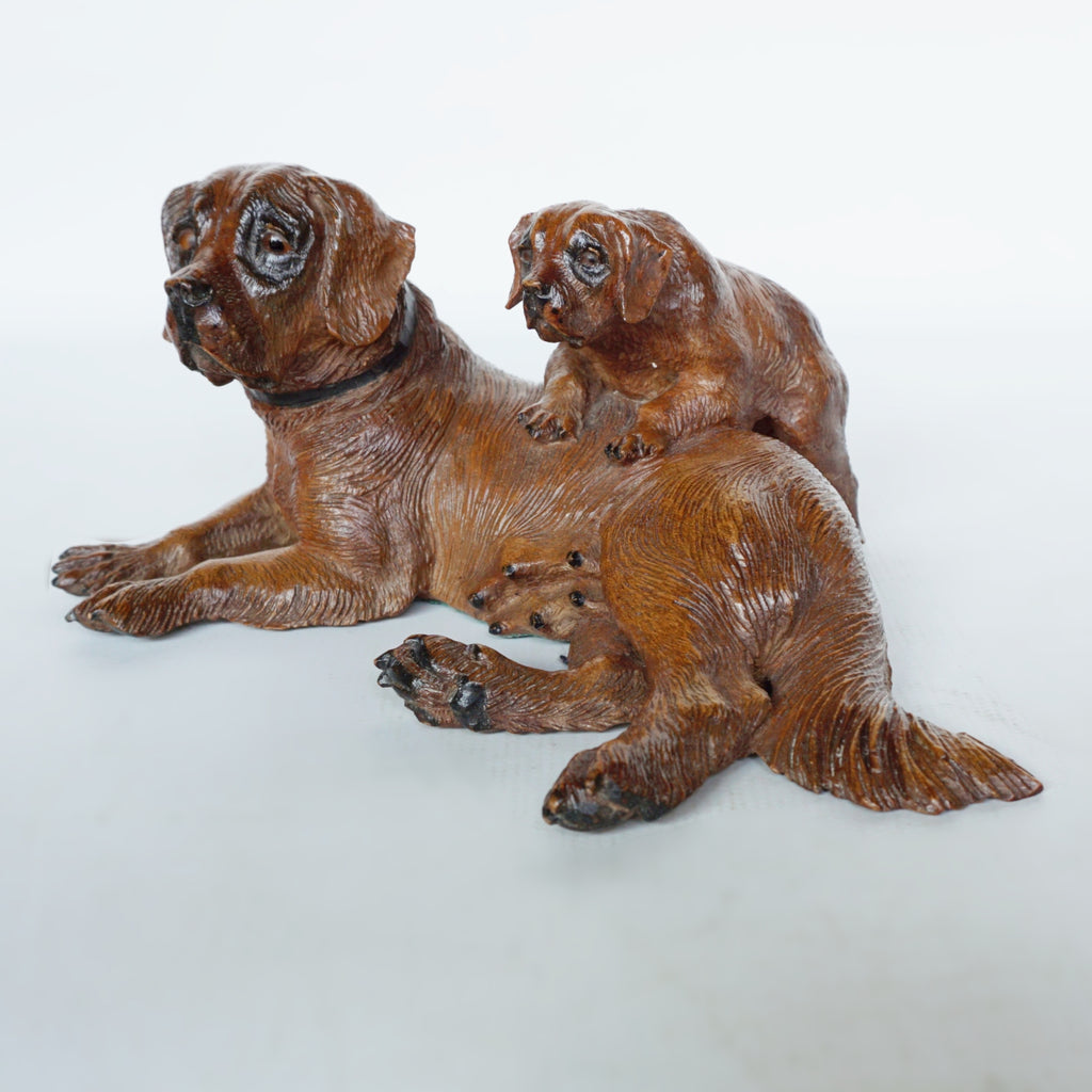 Black Forest Dog Group Swiss Circa 1900 Jeroen Markies Art Deco 